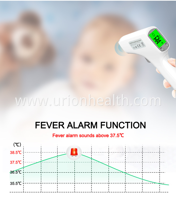 how to use thermometer on forehead